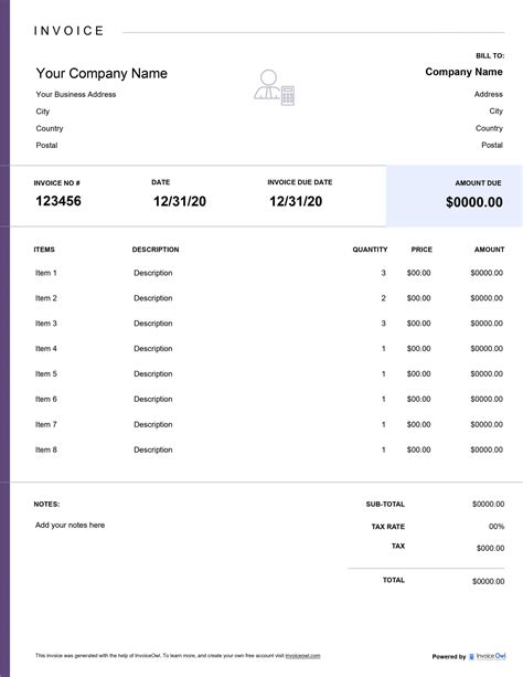 Invoice .